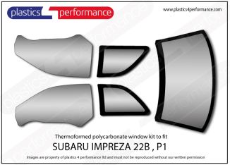 SUBARU - Impreza 22B - Lexan Polycarbonate window kit