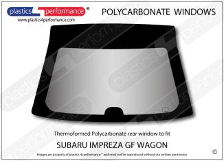SUBARU - Impreza GF Wagon - Lexan Polycarbonate rear screen