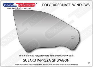 SUBARU - Impreza GF Wagon - Lexan Polycarbonate right front door window