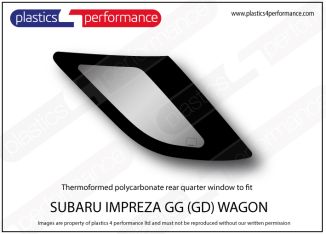 SUBARU Impreza GG Wagon - Lexan left hand rear quarter window