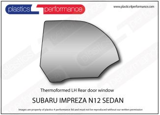 SUBARU - Impreza N12 - Lexan Makrolon Polycarbonate left rear door window