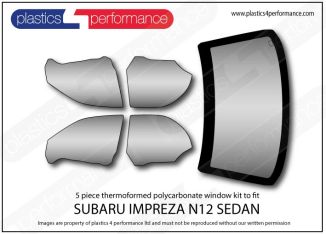 SUBARU - Impreza N12 - Lexan Makrolon Polycarbonate window kit