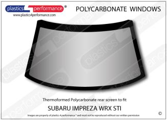 SUBARU - Impreza WRX STi - Lexan Polycarbonate rear screen