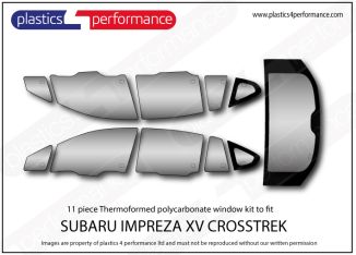 SUBARU - Impreza XV Crosstrek  - Lexan Polycarbonate window kit