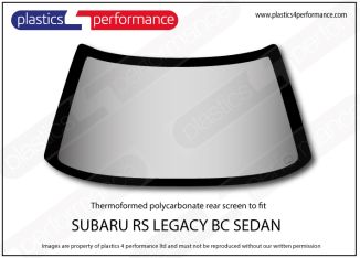 SUBARU - Legacy BC Sedan - Lexan Polycarbonate rear screen