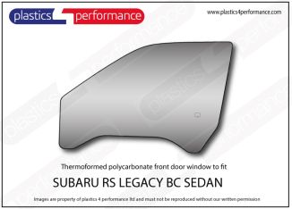 SUBARU - Legacy BC Sedan - Lexan Polycarbonate left front door window