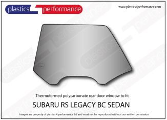 SUBARU - Legacy BC Sedan - Lexan Polycarbonate left rear door window