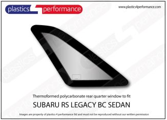 SUBARU - Legacy BC Sedan - Lexan Polycarbonate left rear quarter window