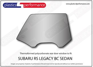 SUBARU - Legacy BC Sedan - Lexan Polycarbonate right rear door window