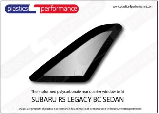 SUBARU - Legacy BC Sedan - Lexan Polycarbonate right rear quarter window