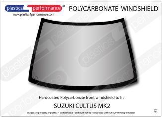 SUZUKI - Cultus MK2 Hatchback - Hardcoated Lexan Polycarbonate front windscreen