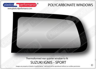 SUZUKI - Swift MK3 - IGNIS - Lexan left hand rear quarter window