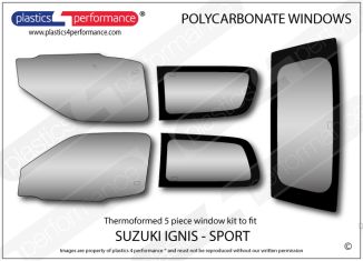 SUZUKI - Ignis - Lexan Polycarbonate window kit