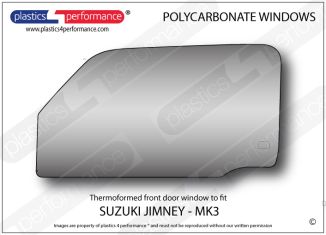 SUZUKI - Jimny MK3 - Lexan Polycarbonate left front door window