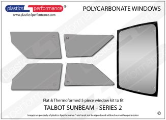 TALBOT - Sunbeam Series 2 - Lexan Polycarbonate window kit