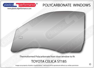 TOYOTA - Celica ST185 - Lexan Polycarbonate left front door window