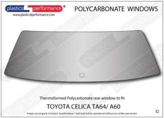 TOYOTA Celica TA64/ A60 - Lexan Polycarbonate rear screen
