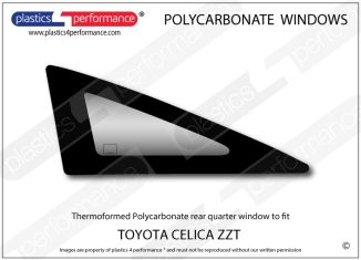 TOYOTA - Celica ZZT - Lexan Polycarbonate left rear quarter window