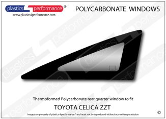 TOYOTA - Celica ZZT - Lexan Polycarbonate right rear quarter window