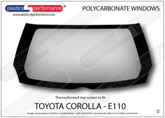 TOYOTA Corolla E110 - Lexan Polycarbonate rear screen