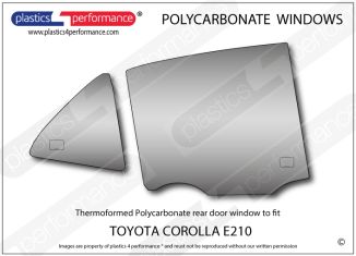 TOYOTA - Corolla E210 - Lexan Polycarbonate right rear door window