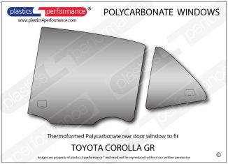 TOYOTA GR Corolla - Lexan Polycarbonate left rear door window