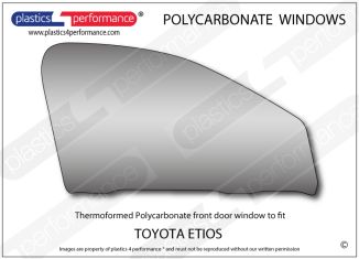 TOYOTA - Etios - Lexan Polycarbonate right front door window