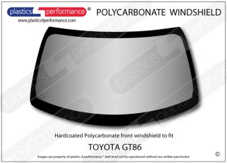 TOYOTA - GT86 - Hardcoated Lexan Polycarbonate front windscreen