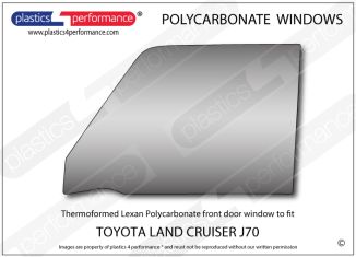 TOYOTA - Land Cruiser J70 - Lexan Polycarbonate left front door window