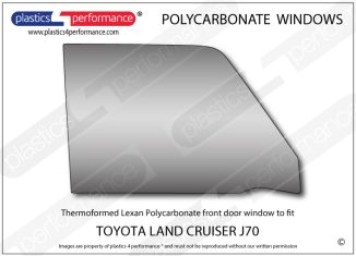 TOYOTA - Land Cruiser J70 - Lexan Polycarbonate right front door window