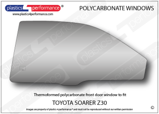 TOYOTA - Soarer Z30 - Lexan Polycarbonate right front door window