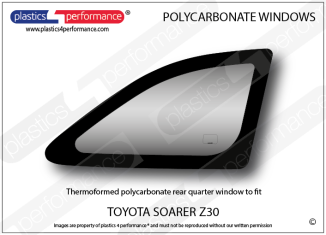 TOYOTA - Soarer Z30 - Lexan Polycarbonate rear quarter window