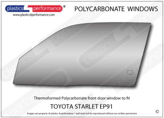 TOYOTA - Starlet EP91 - Lexan Polycarbonate left front door window