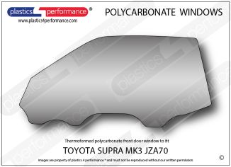 TOYOTA - SUPRA MK3 JZA70 - Lexan Makrolon Polycarbonate left front door window