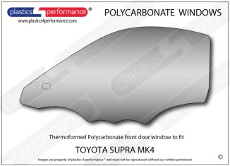 TOYOTA - Supra MK4 - Lexan Polycarbonate left front door window