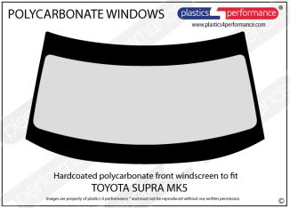 TOYOTA Supra MK5  -  Hardcoated Polycarbonate windscreen
