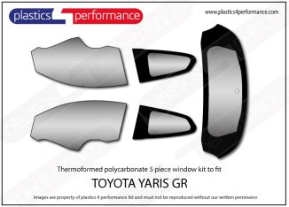 TOYOTA - YARIS GR - Lexan / Makrolon Polycarbonate window kit