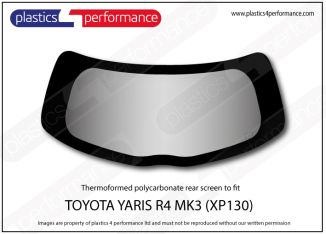 TOYOTA - Yaris Mk3 (XP130) - Lexan Polycarbonate rear screen