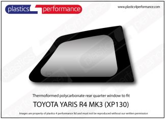 TOYOTA Yaris MK3 (XP130) - Lexan Polycarbonate right rear quarter window
