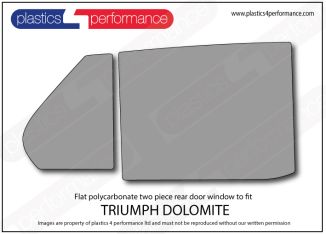 TRIUMPH - Dolomite - Lexan Polycarbonate right rear door window