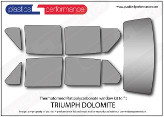 TRIUMPH - Dolomite - Lexan Polycarbonate window kit