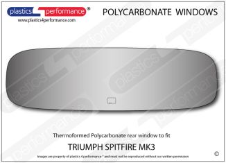 TRIUMPH Spitfire MK3 - Lexan Polycarbonate rear window