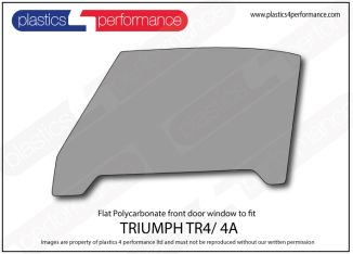 TRIUMPH - TR4 / 4A - Perspex Plexiglas left front door window
