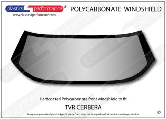 TVR - Cerbera - Hardcoated Lexan Polycarbonate front windscreen