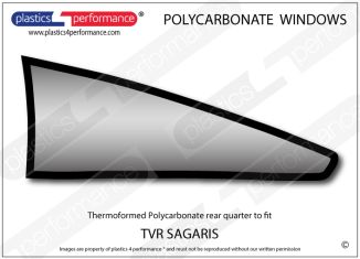 TVR - Sagaris - Lexan Polycarbonate left rear quarter window