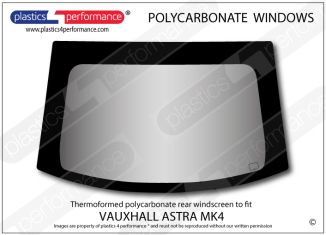 VAUXHALL - Astra G Mk4 - Lexan Polycarbonate rear screen