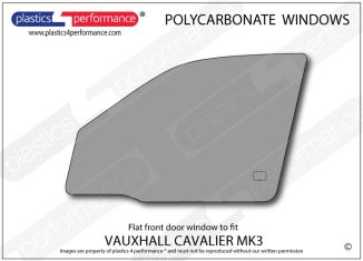 VAUXHALL - Cavalier MK3 Sedan - Lexan Polycarbonate left front door window