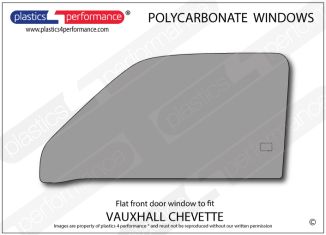 VAUXHALL - Chevette - Lexan Polycarbonate left hand front door window