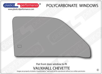 VAUXHALL - Chevette - Lexan Polycarbonate right hand front door window