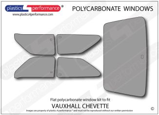 VAUXHALL - Chevette - Lexan Polycarbonate window kit